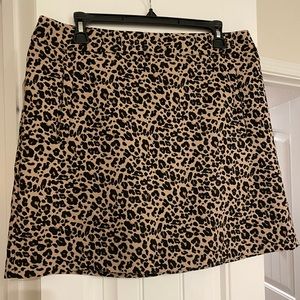 Loft leopard skirt